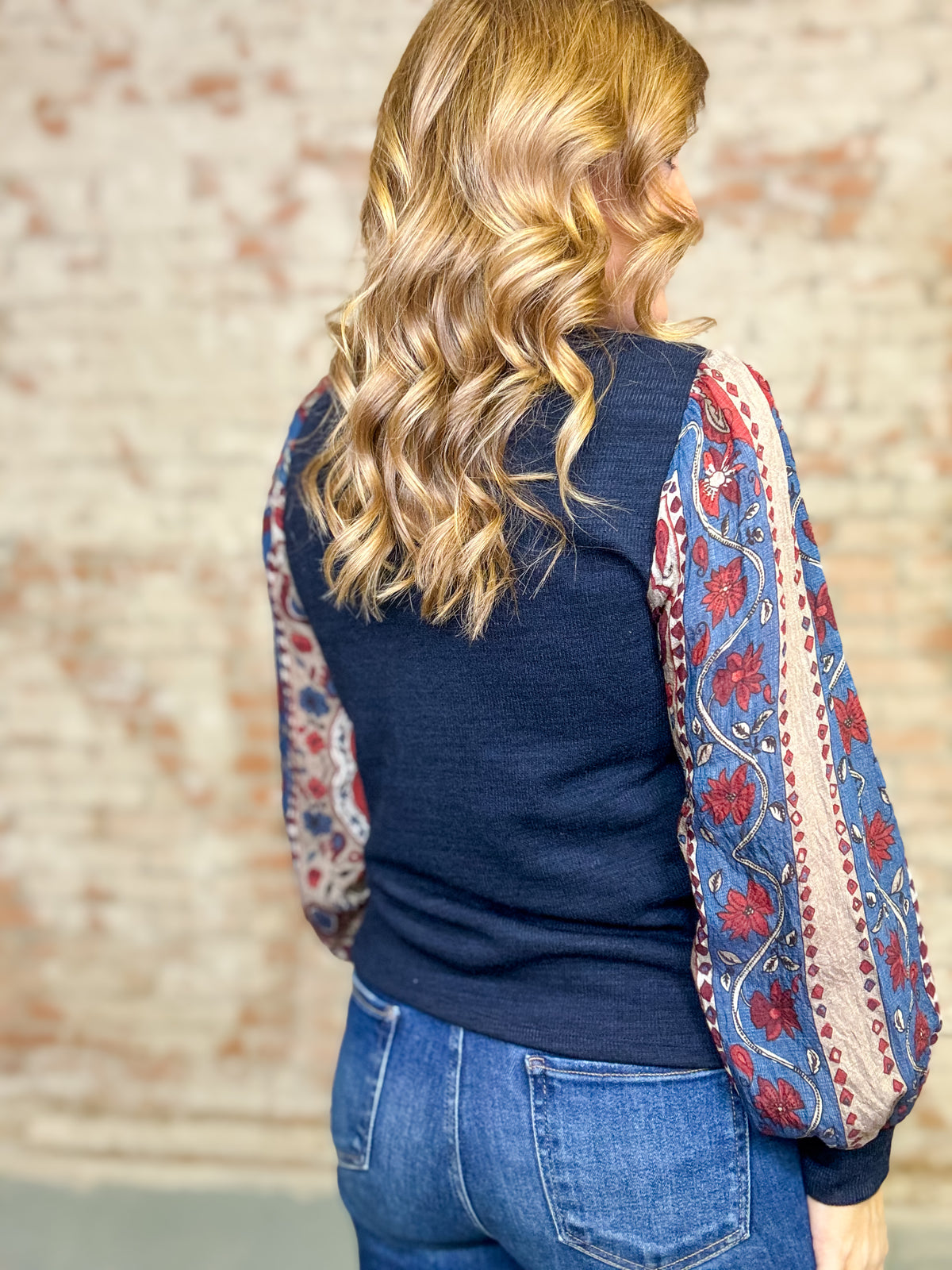 THML Tristan Floral Sleeve Top