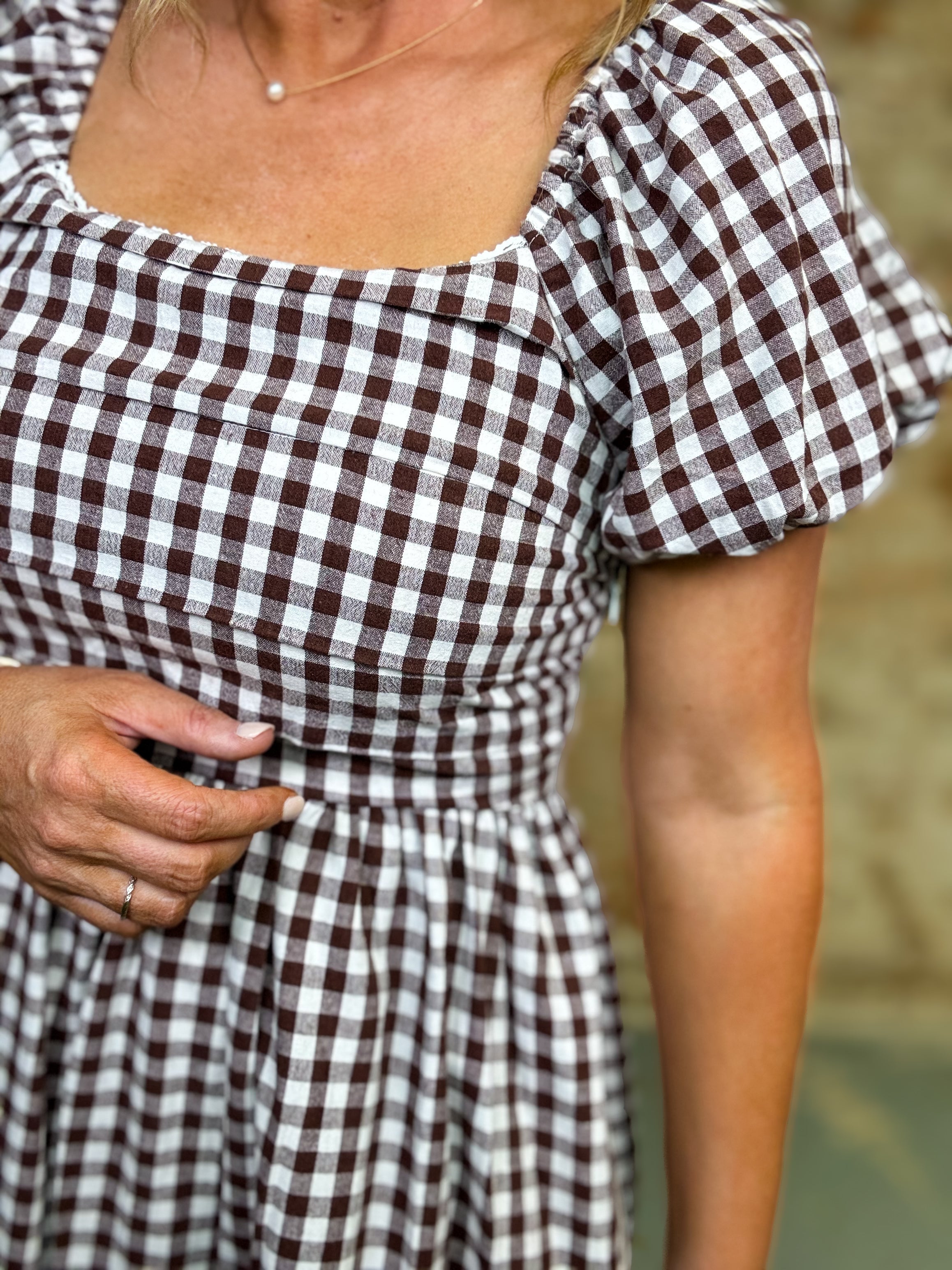 Marla Gingham Midi Dress