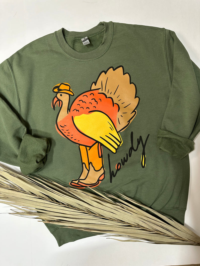 Howdy Turkey Sweatshirt