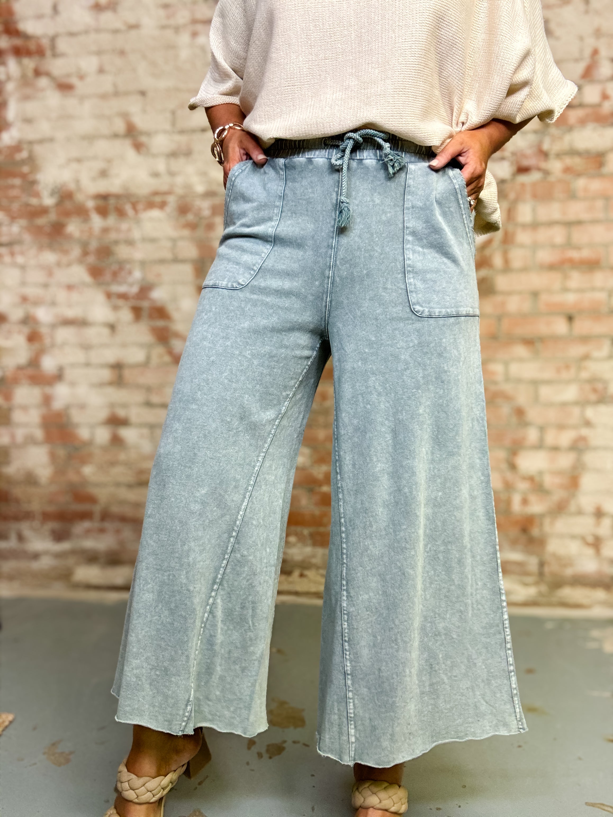 Elliana Washed Terry Pants