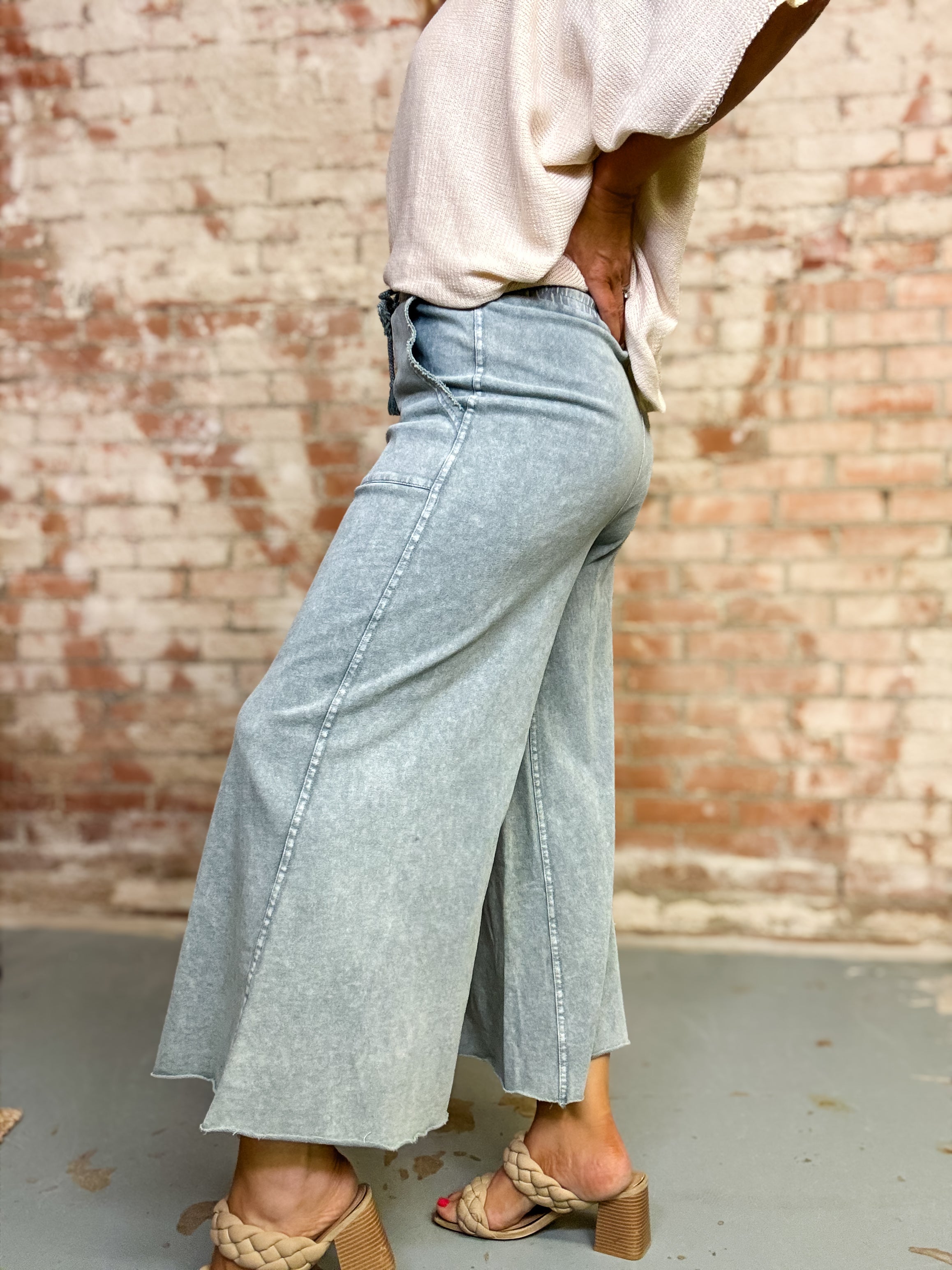 Elliana Washed Terry Pants