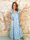THML Colleen Hydrangea Dress
