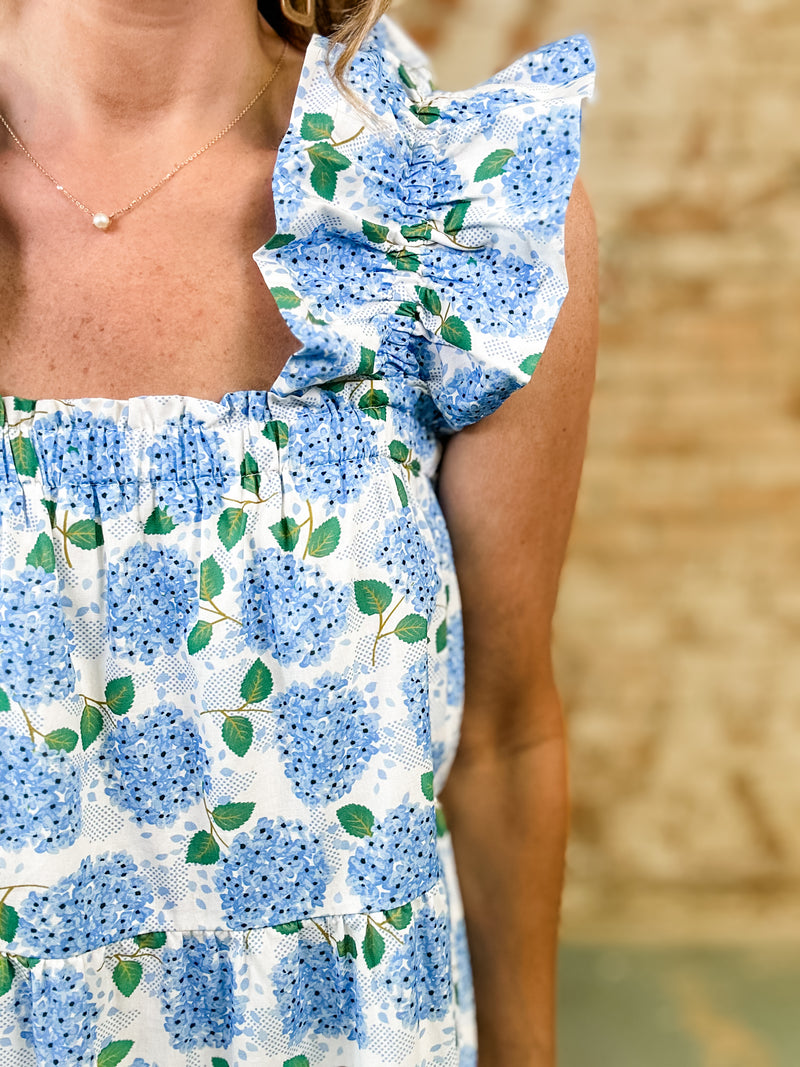 THML Colleen Hydrangea Dress