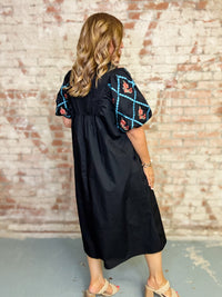 Audry Poplin Midi Dress