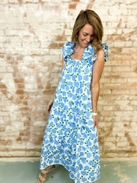 THML Colleen Hydrangea Dress