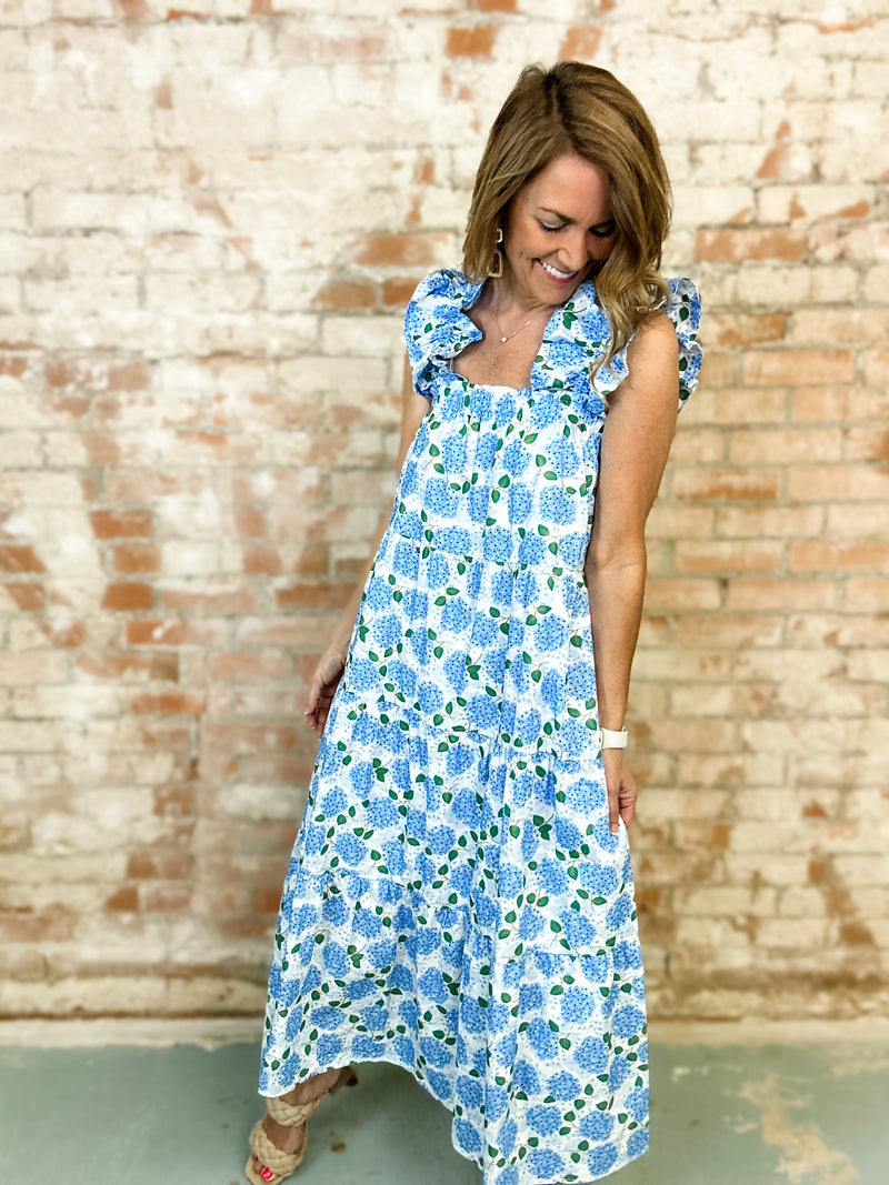 THML Colleen Hydrangea Dress