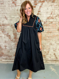 Audry Poplin Midi Dress