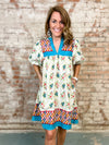 THML Felicia Mixed Print Dress