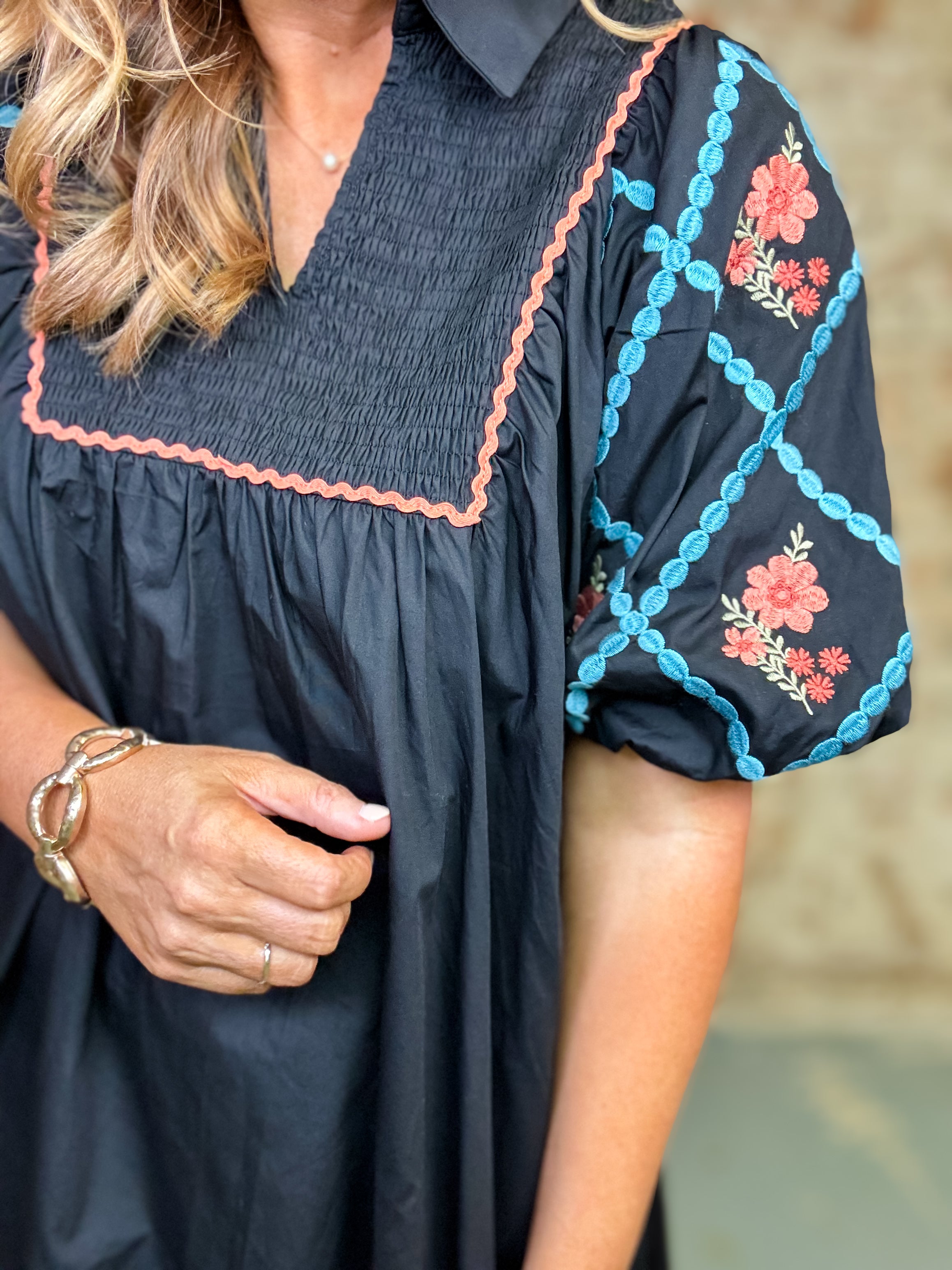 Audry Poplin Midi Dress
