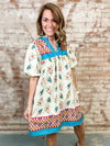 THML Felicia Mixed Print Dress
