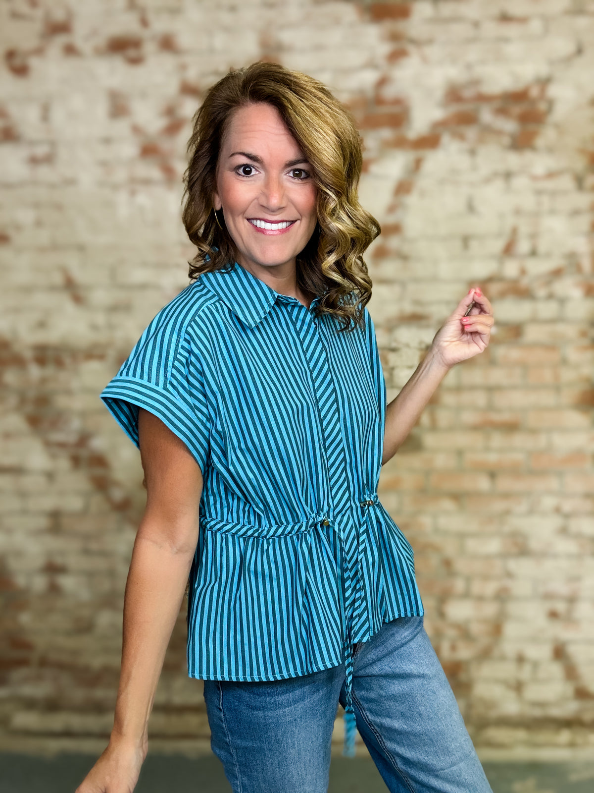 Elena Stripe Top