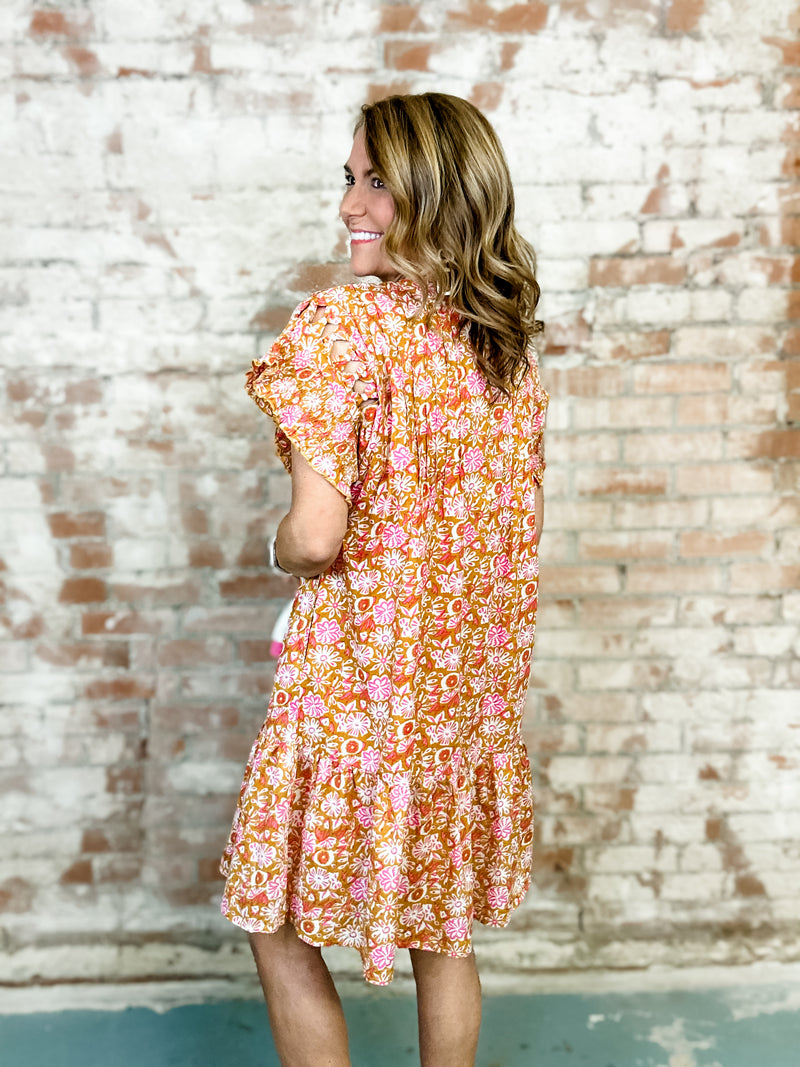 THML Teresa Flower Print Dress