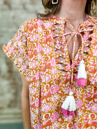 THML Teresa Flower Print Dress