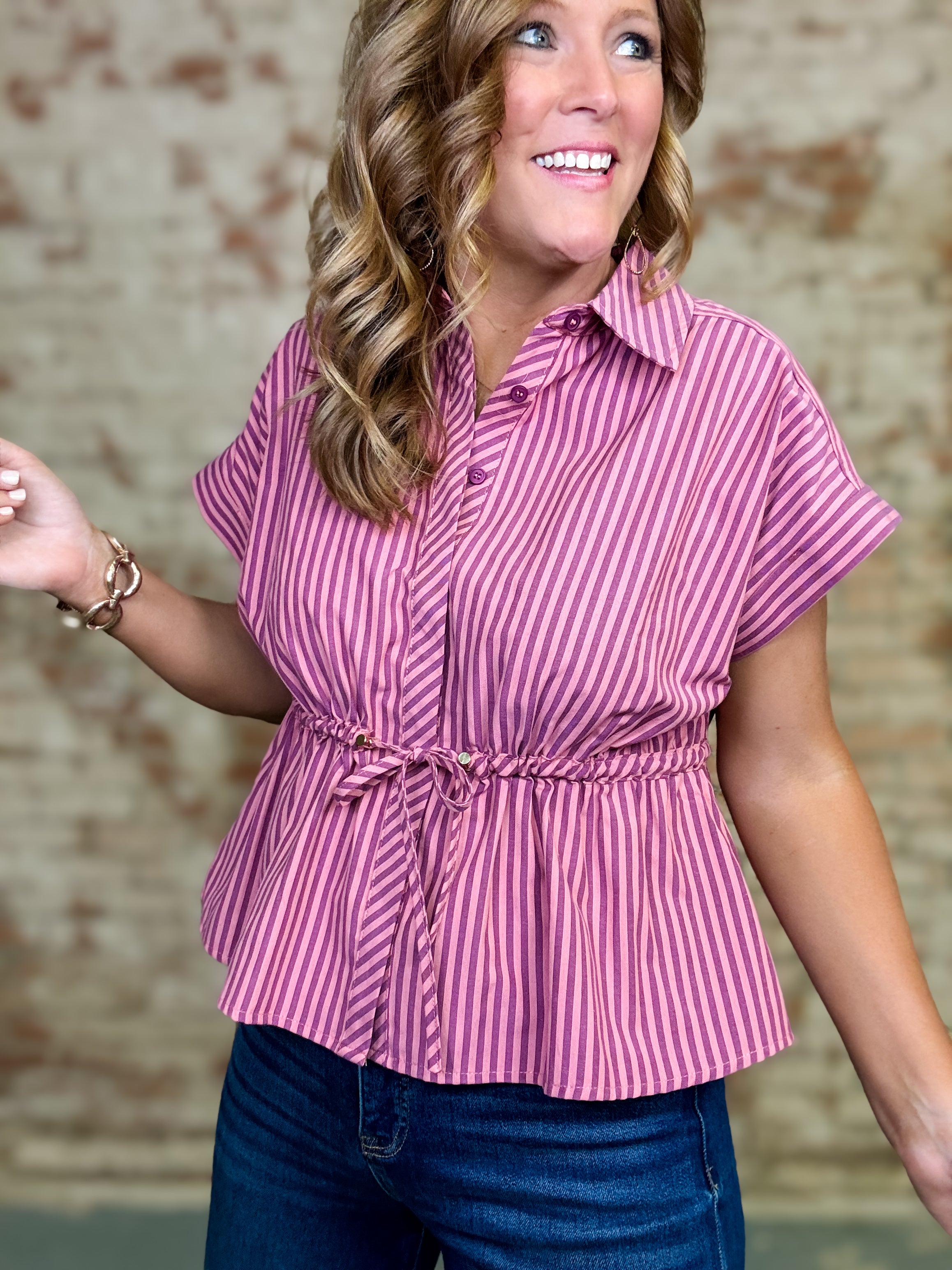 Sandra Stripe Top