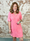 Kiley Mineral Washed Ribbed Dress - FINAL SALE