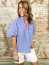 THML Karla Stripe + Dot Top