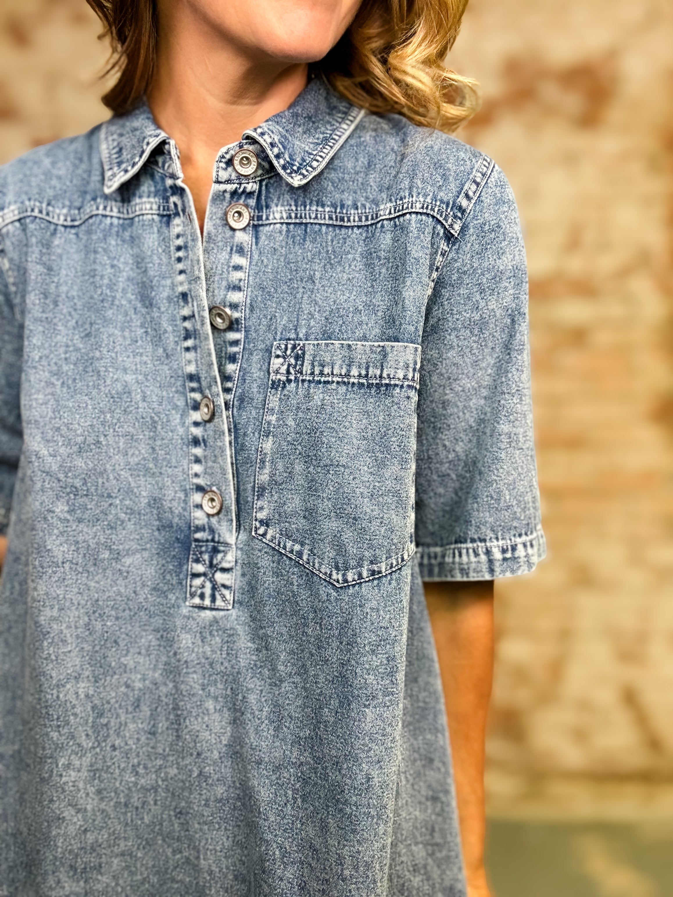 Khristina Denim Dress