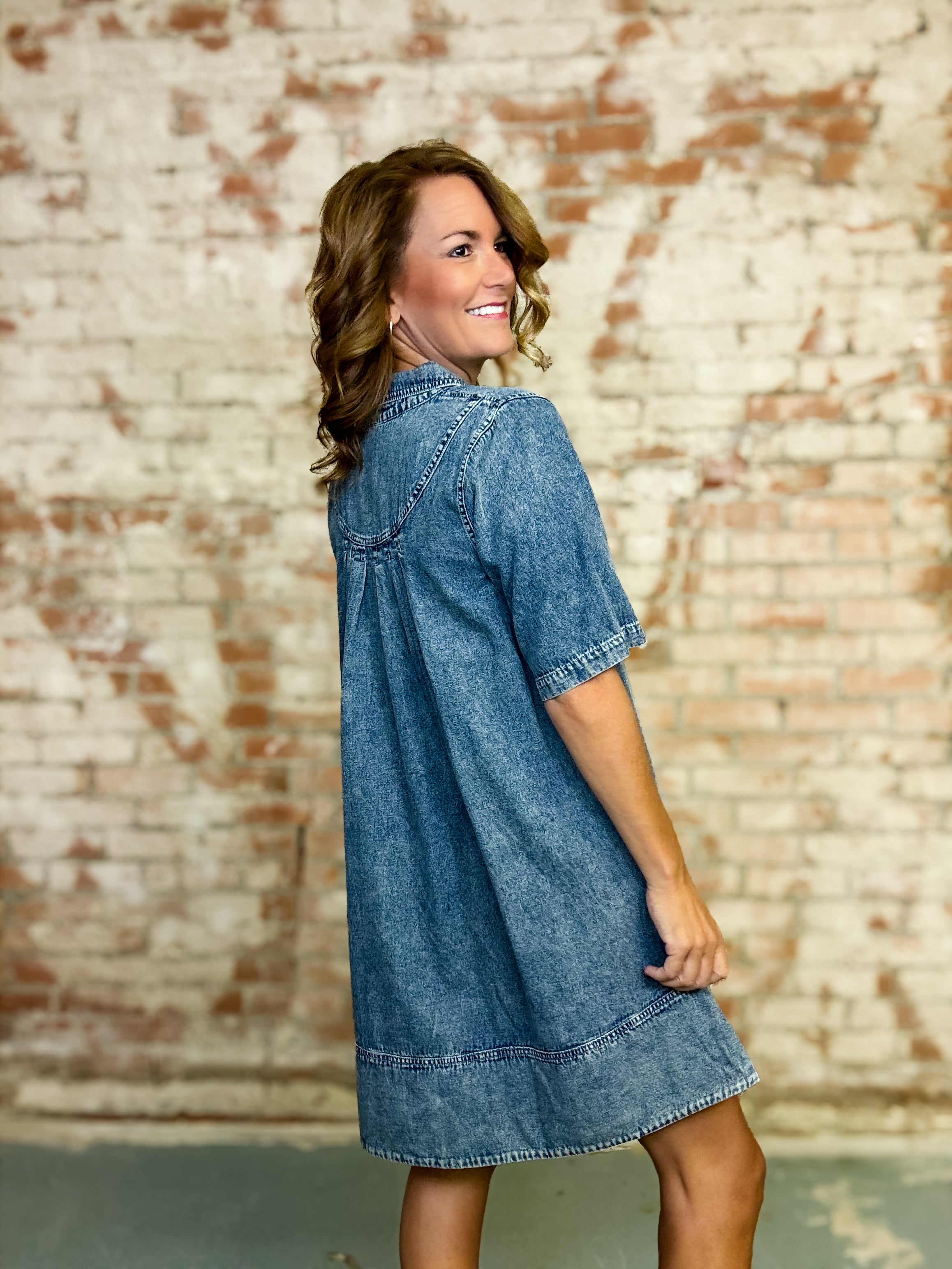 Khristina Denim Dress