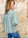 THML Randi Embroidered Gingham Top