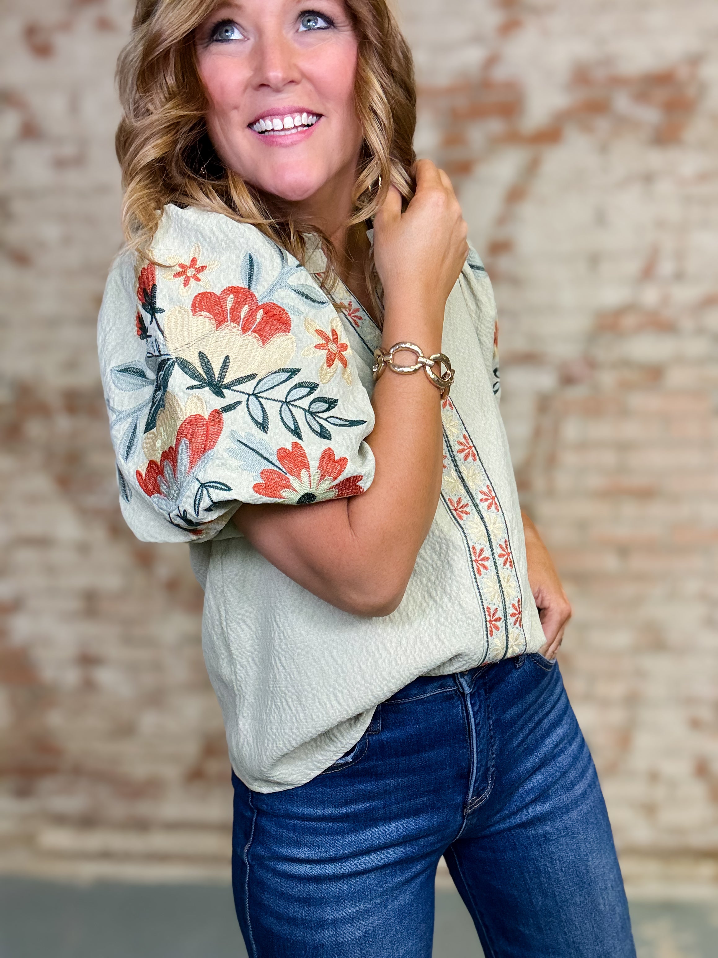 Nicola Textured Top