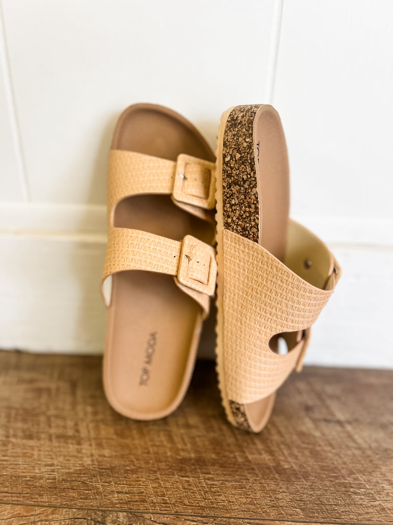 Debika Raffia Texture Sandal-FINAL SALE