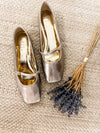 Shu Shop Adele Golden Ballet Flats