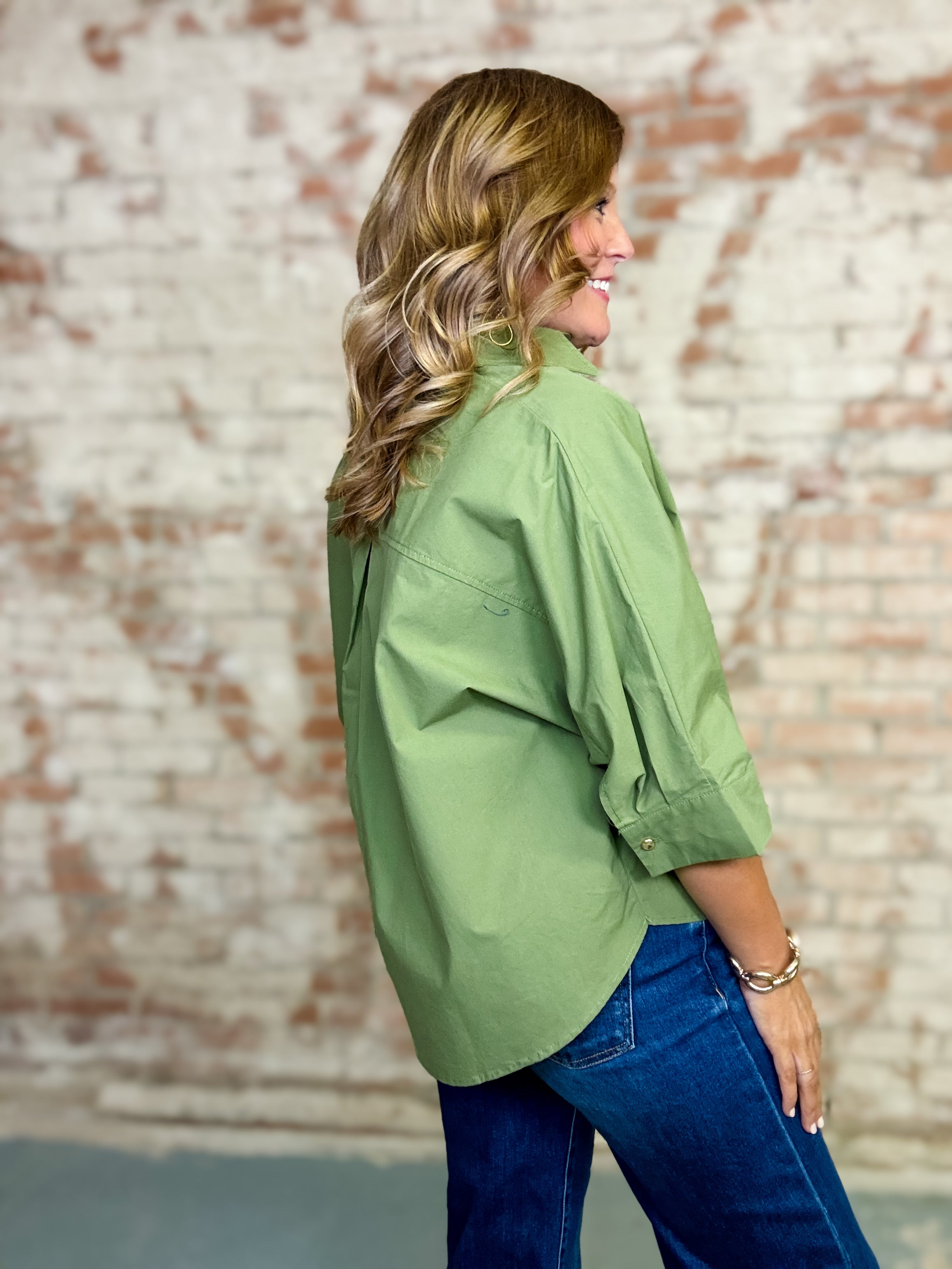 Brionna Button Down Top