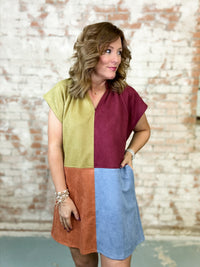 THML Fall Colorblock Dress