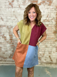 THML Fall Colorblock Dress
