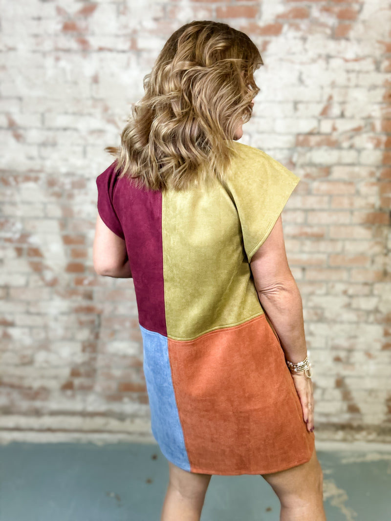 THML Fall Colorblock Dress