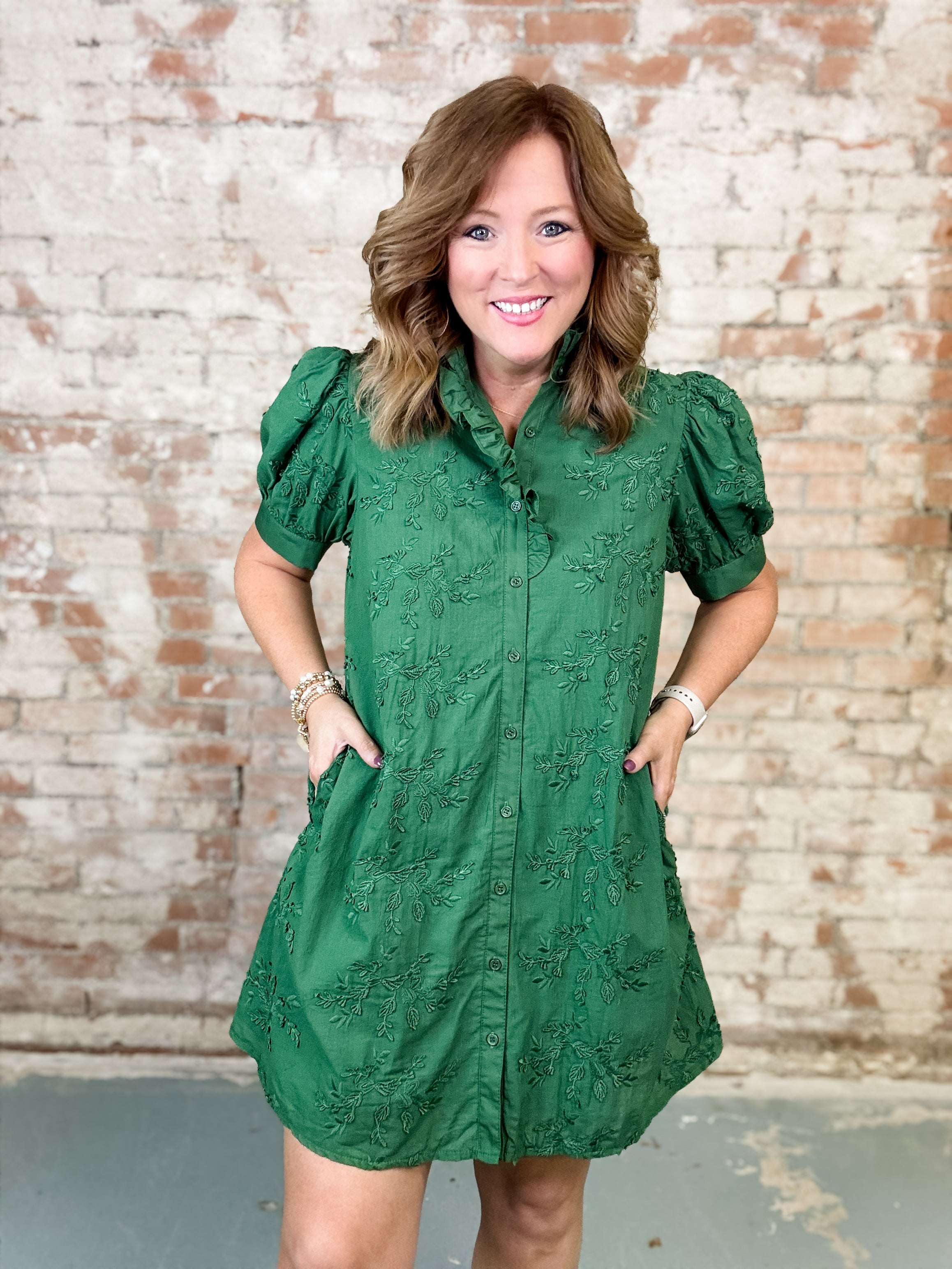 Demi Floral Button Dress