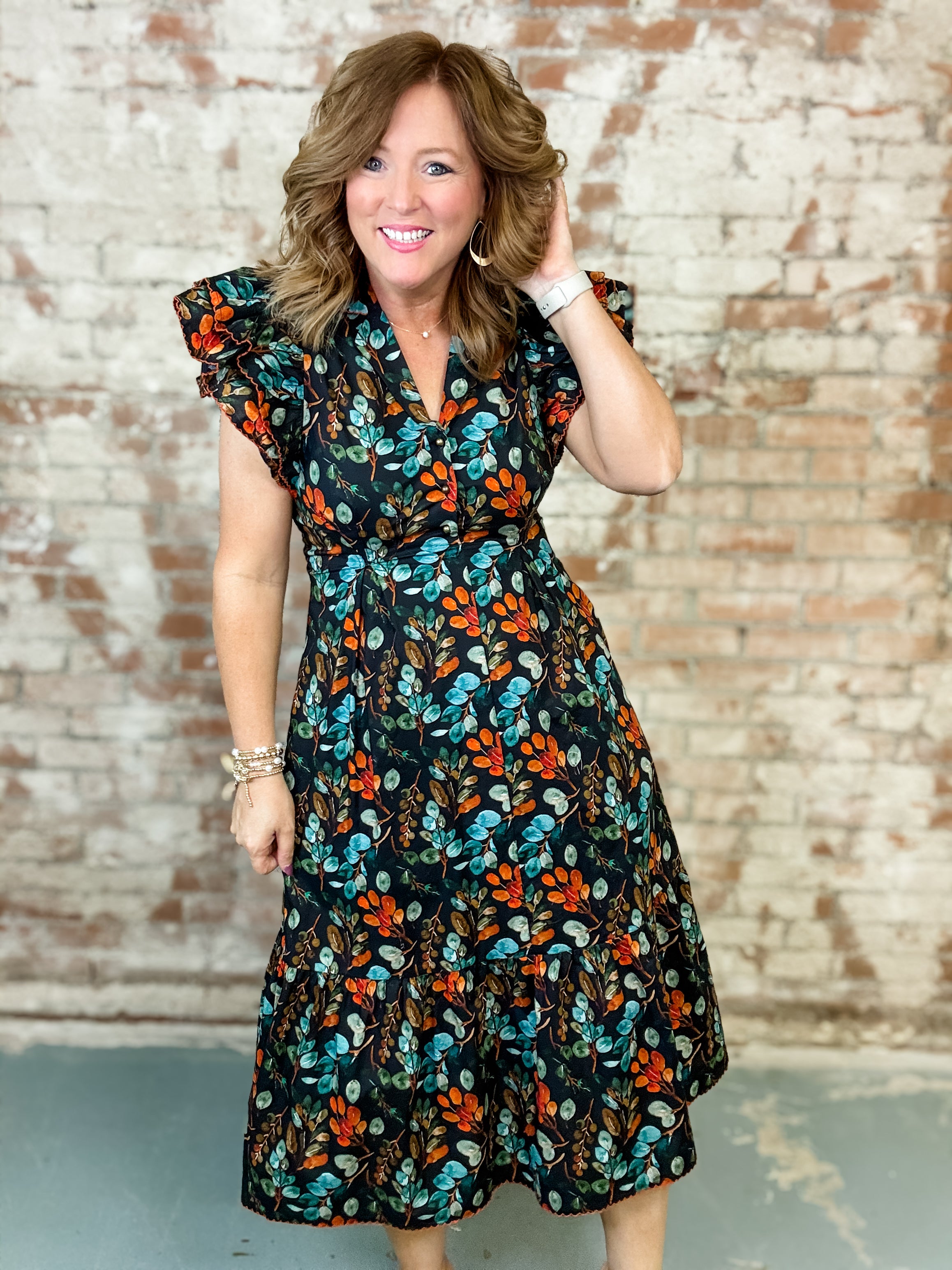 Theresa Pleated Dress