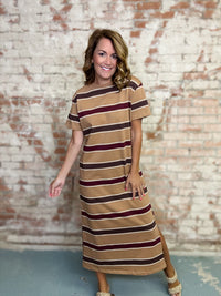 Clarissa Casual Stripe Dress