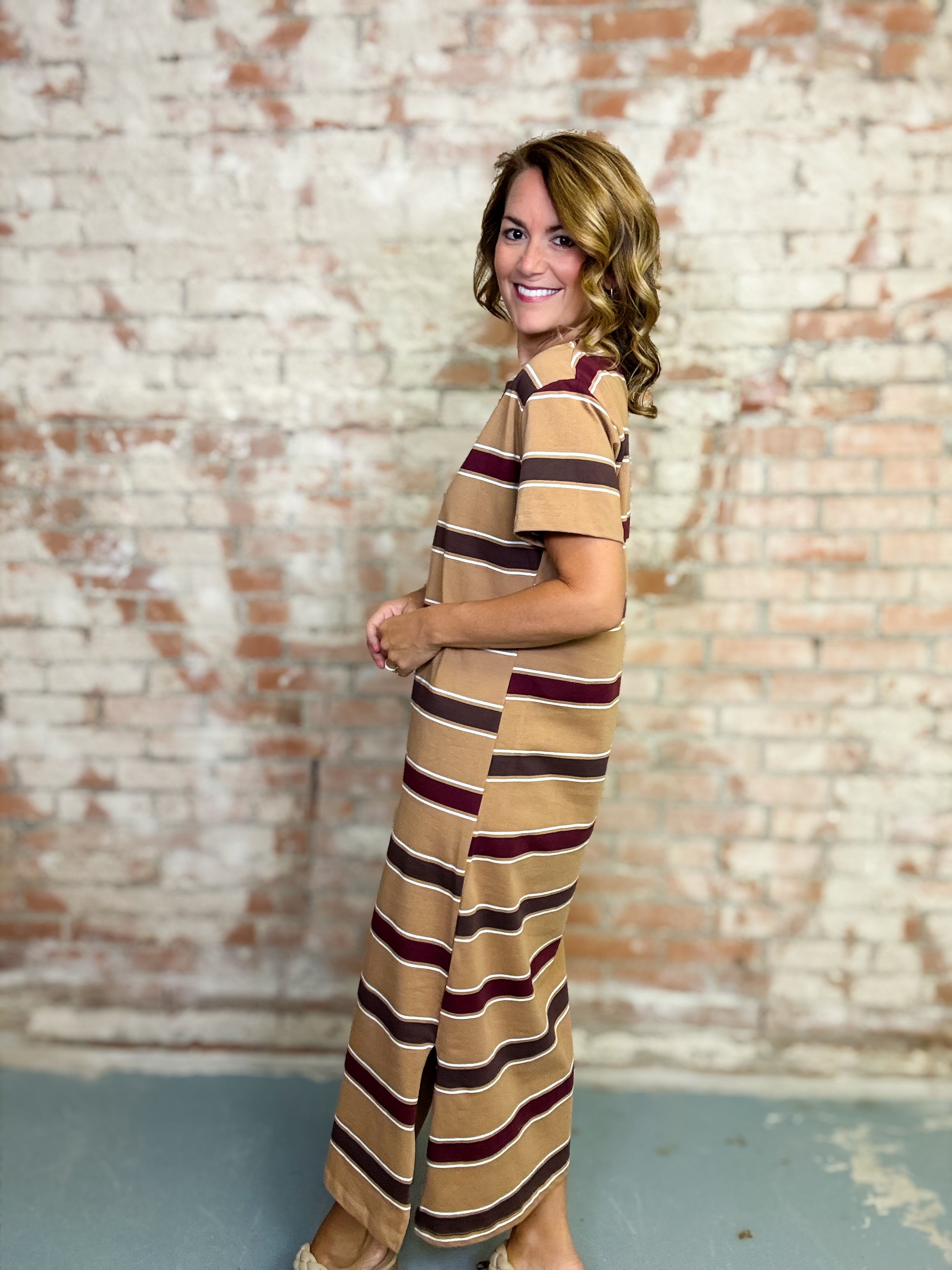 Clarissa Casual Stripe Dress