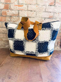 Lauren Checkered Tote