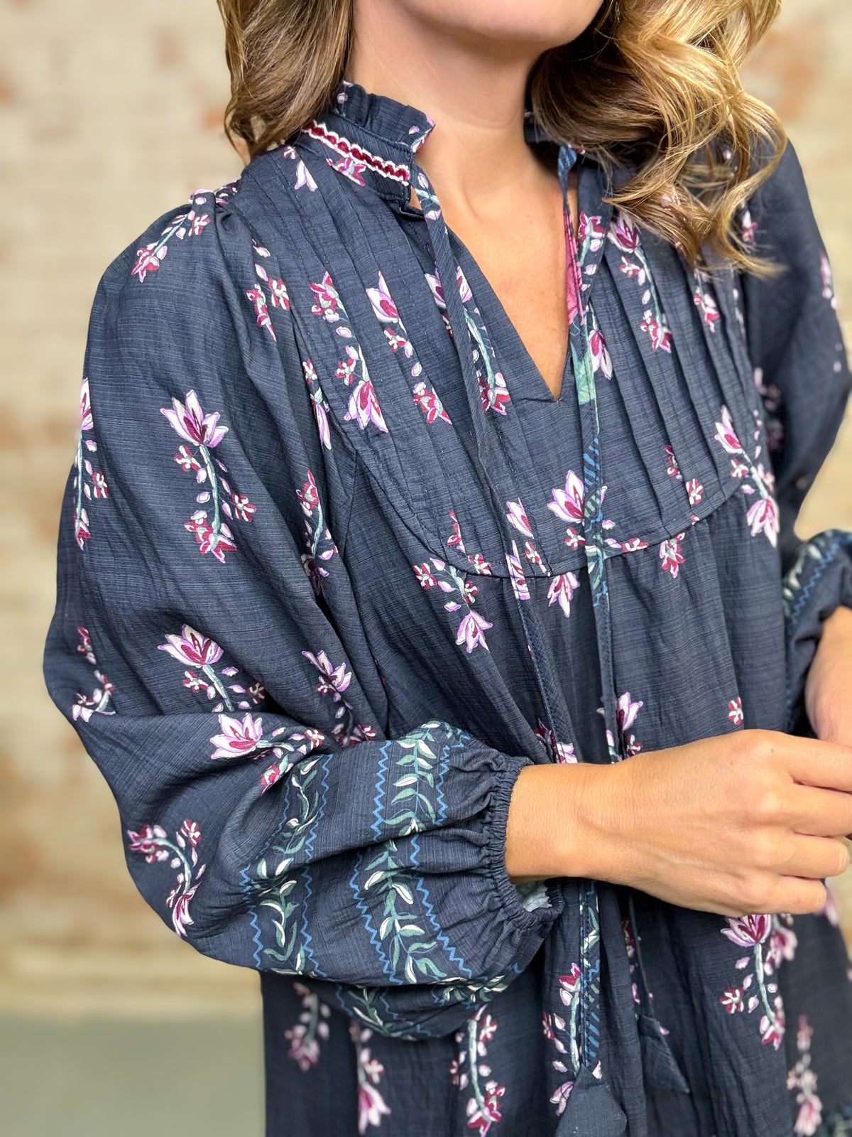 Markell Border Print Dress
