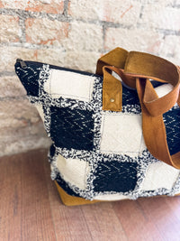 Lauren Checkered Tote