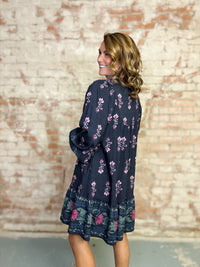 Markell Border Print Dress