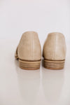 Carter Beige Side Cutout Flats - FINAL SALE