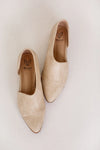 Carter Beige Side Cutout Flats - FINAL SALE