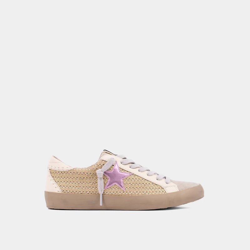 Shu Shop Paula Gold Woven Sneaker