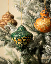 Block Printed Paper Mache Ornament