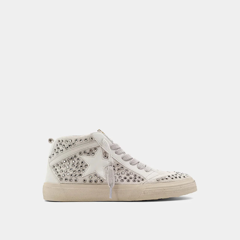 Shu Shop Severine Silver Stud Sneaker - FINAL SALE