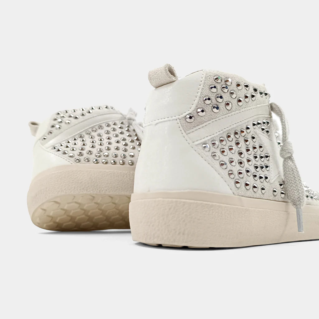 Shu Shop Severine Silver Stud Sneaker - FINAL SALE