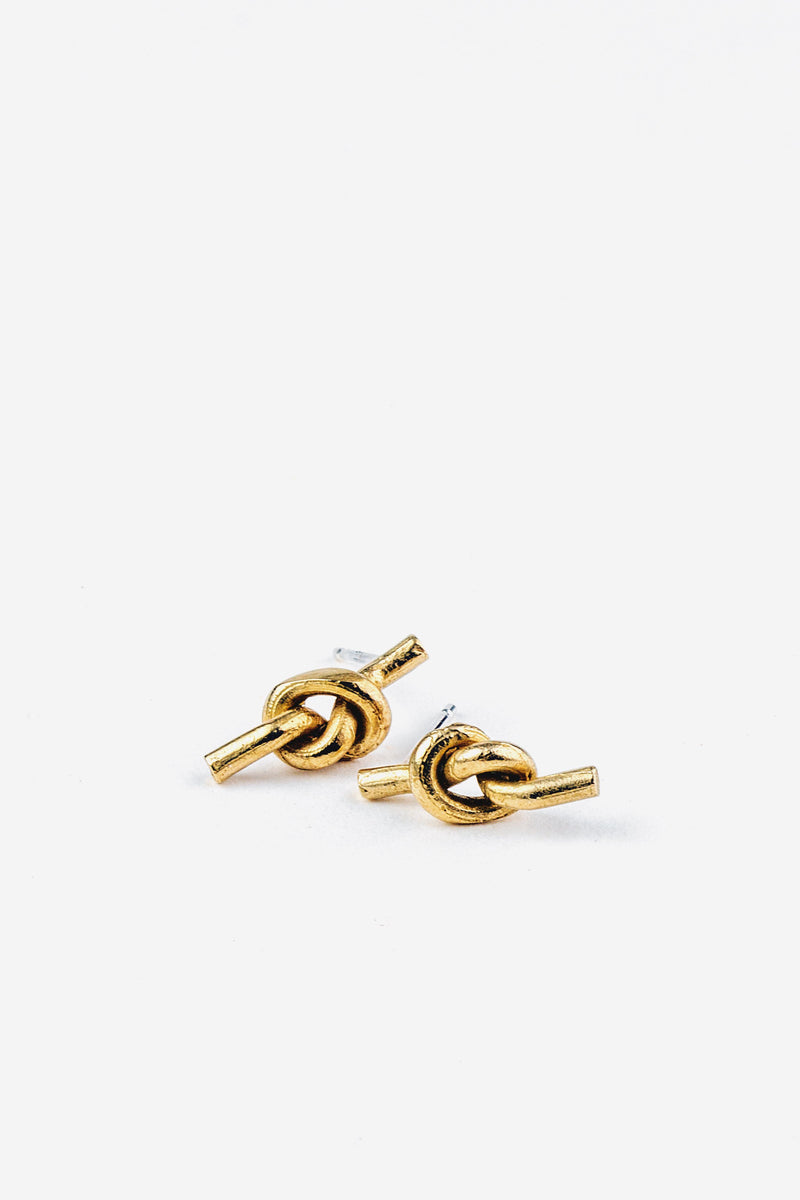 Tucker Gold Knot Earrings