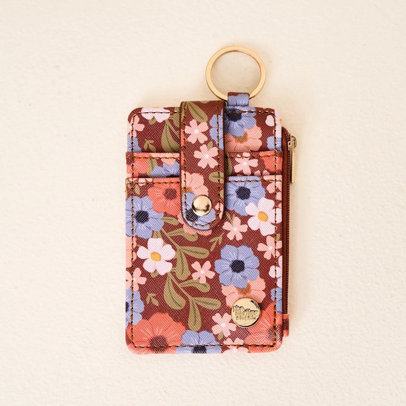 Taryn Floral Print Keychain Wallet