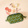 Essentials Quilted Cosmetic Pouch-Everbloom Forest Green