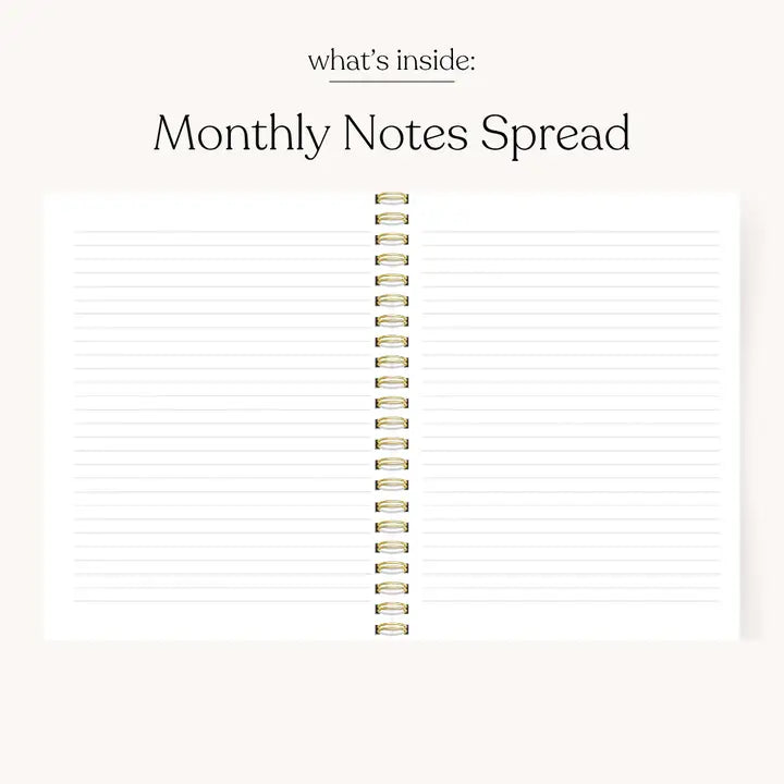 Blue Stripes Undated Planner