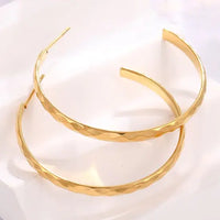 Regina Hammered Hoop Earrings