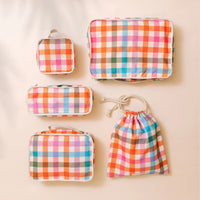 Plaid Packing Cube Set | Sunshine Tienda